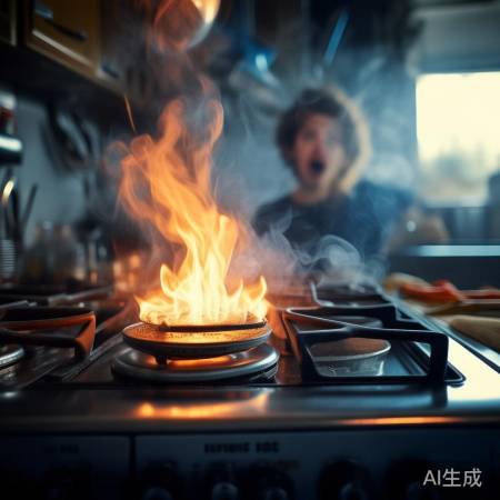华帝燃气灶极速响应教导あ燃气灶惊魂瞬间：意外开火吓人一跳