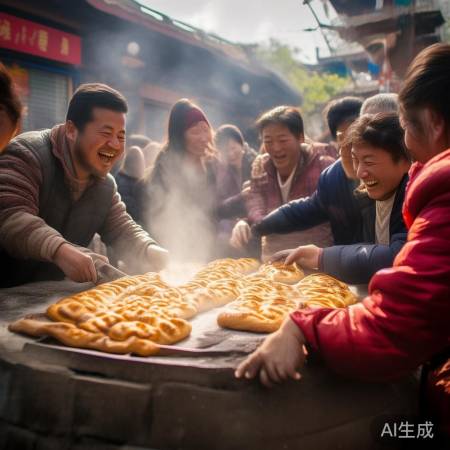 西安街头新疆烤馕10元3个,火爆程度让你惊叹!