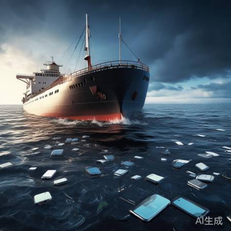 货轮沉没！海量iPhone漂浮海面，背后的真相令人震惊