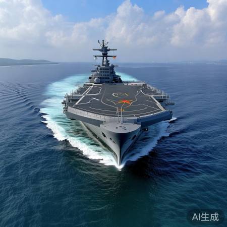 辽宁舰穿越菲律宾，展现海军实力