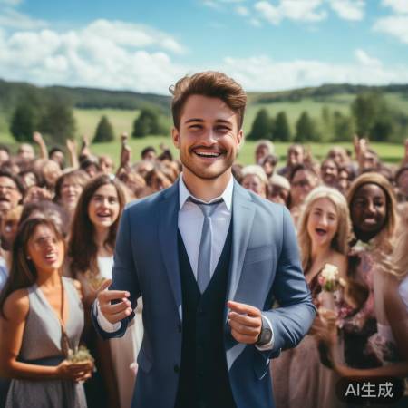 小伙婚礼邀请网友：女友是我最大动力！